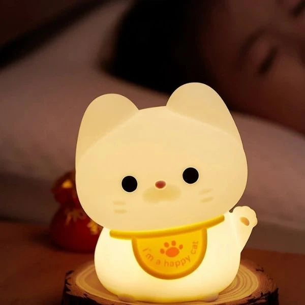 Veilleuse Bébé - Chat Intensité Réglable