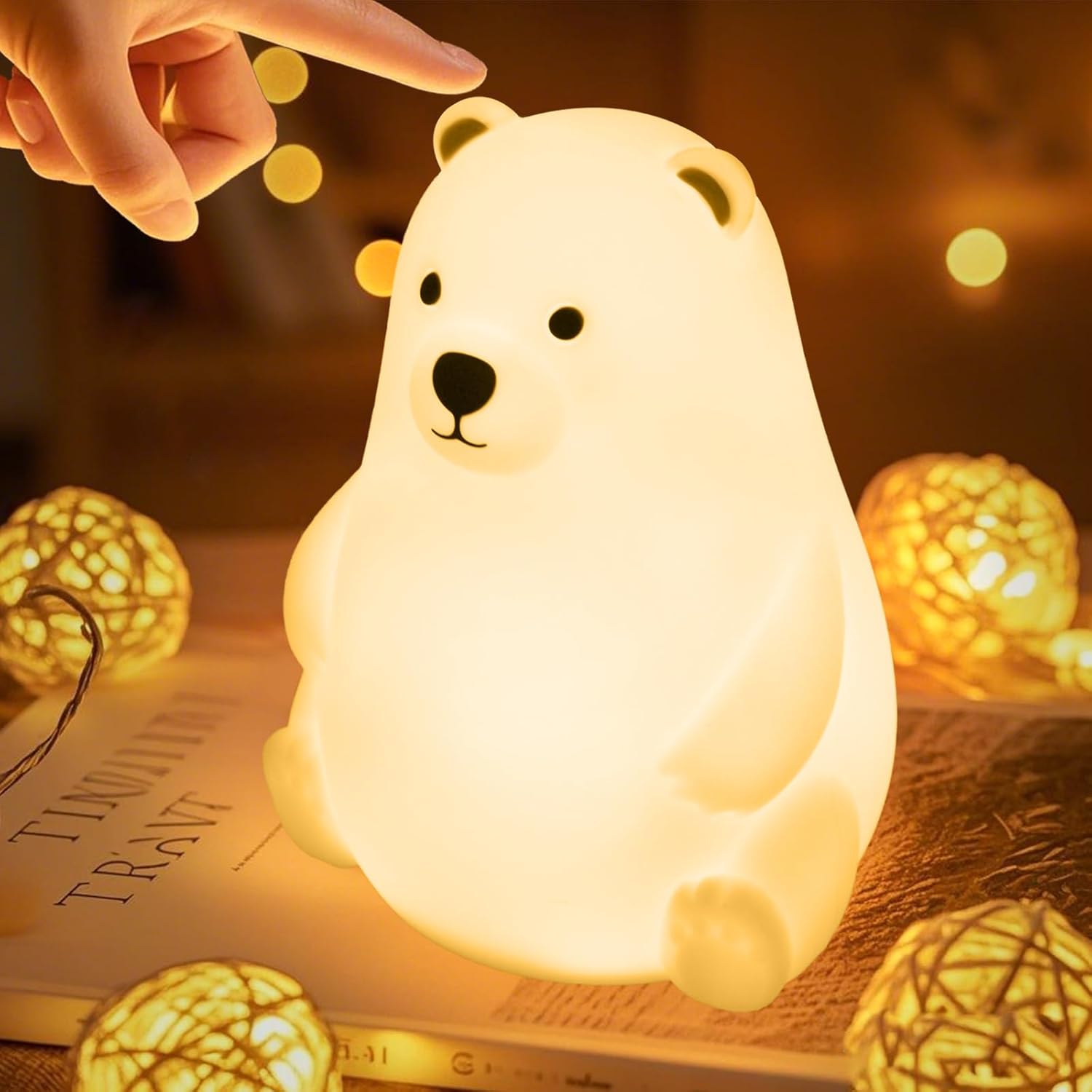 Veilleuse Bébé - Ours Polaire Lumière Douce