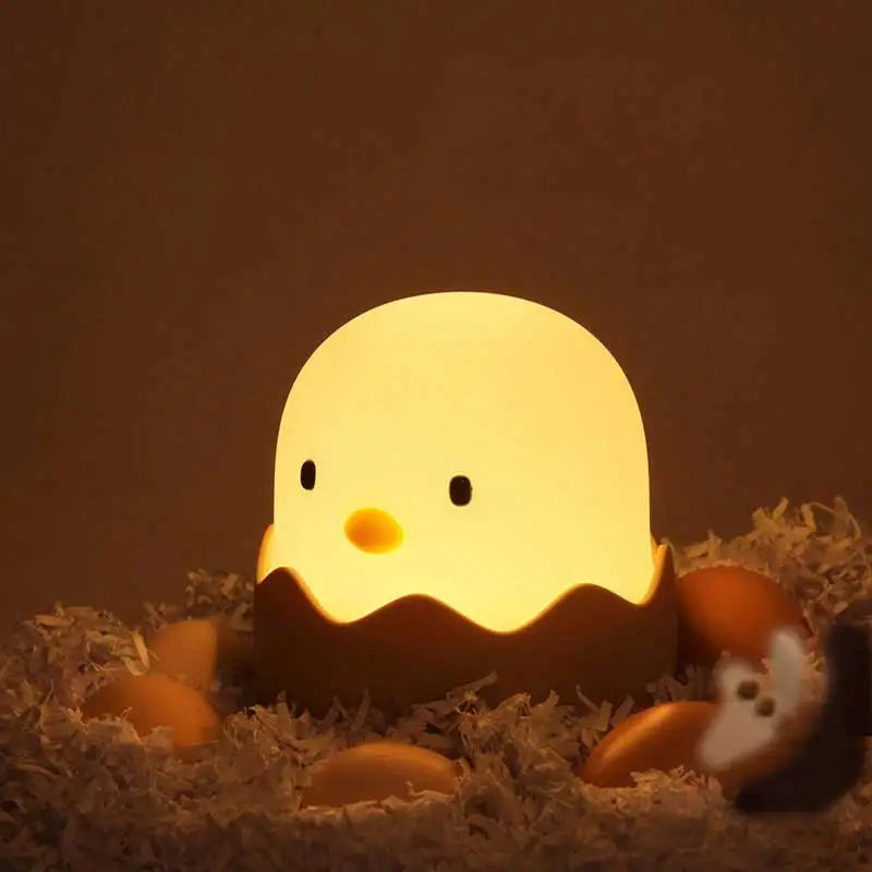 Veilleuse Bébé - Poussin Coquille Multicolore