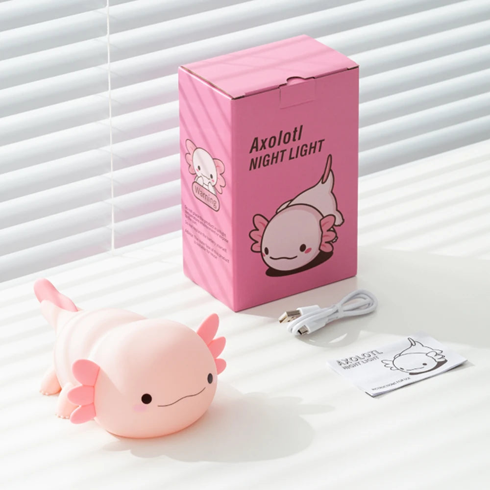 Veilleuse Bébé - Axolotl Intensité Réglable