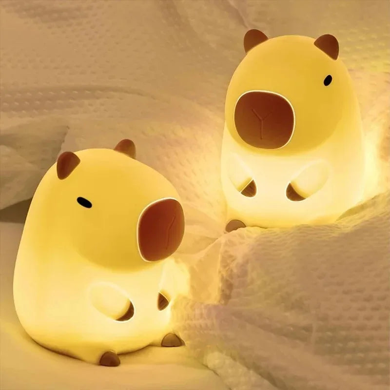 Veilleuse Bébé - Capybara Lumineuse Blanc Chaud
