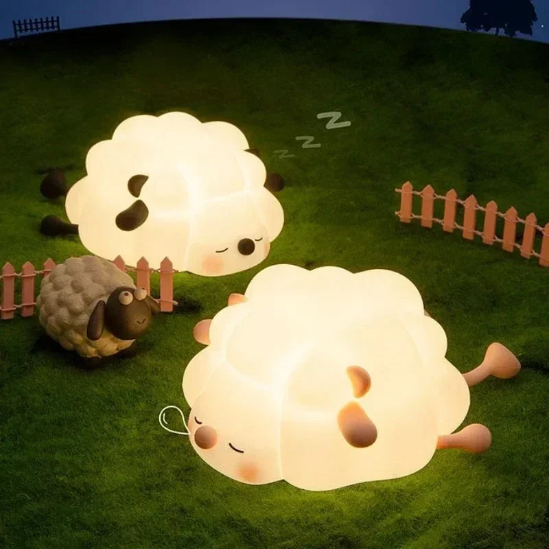 Veilleuse Bébé - Mouton Blanc Chaud