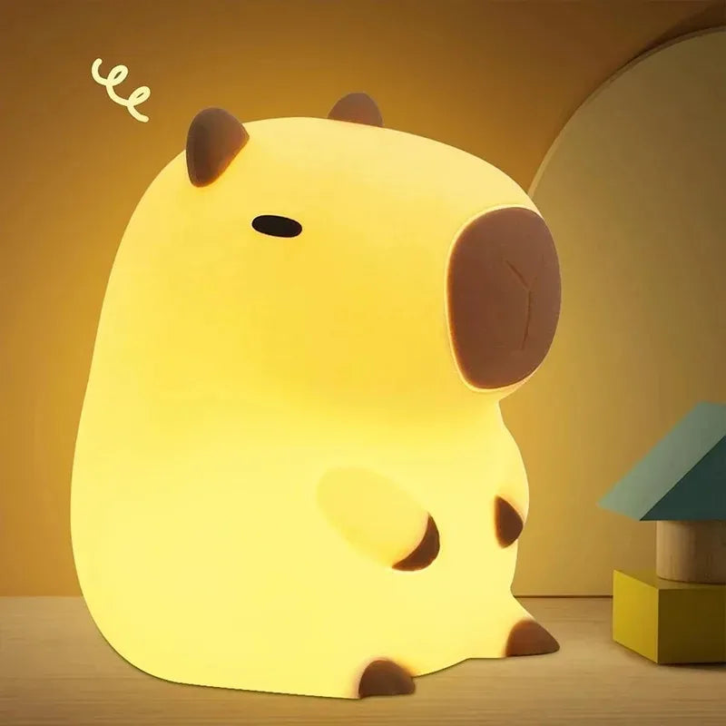 Veilleuse Bébé - Capybara Lumineuse Blanc Chaud