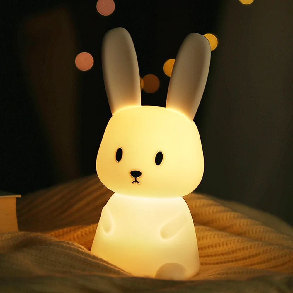 Veilleuse Bébé - Lapin Multicolore