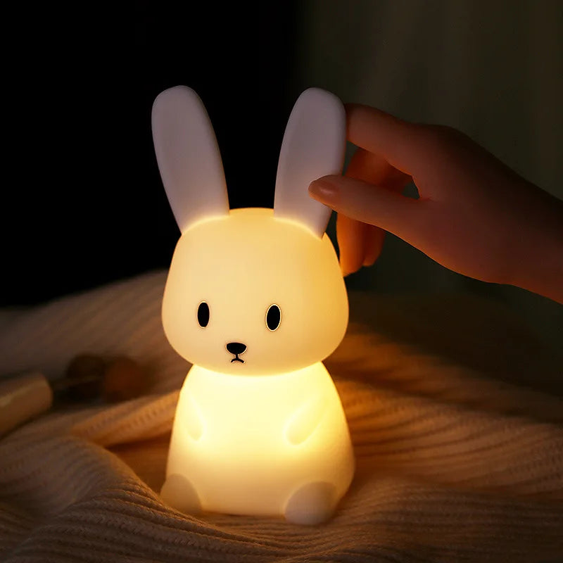 Veilleuse Bébé - Lapin Multicolore