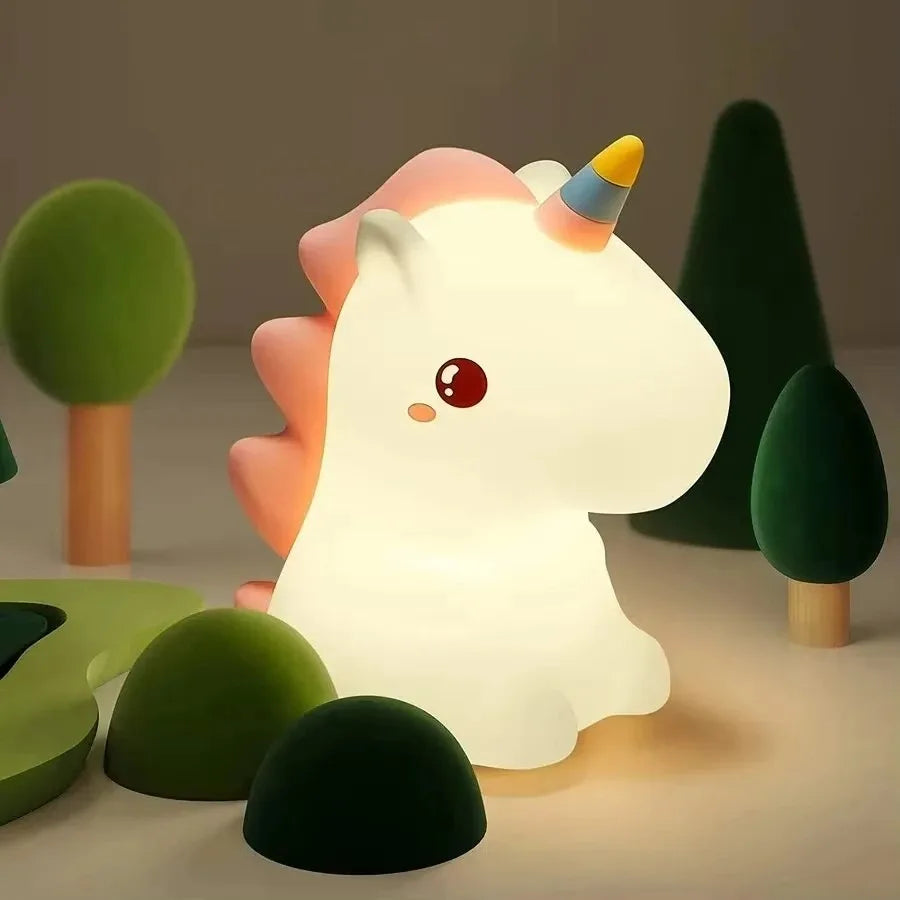 Veilleuse Bébé - Licorne Lumineuse Blanc Chaud