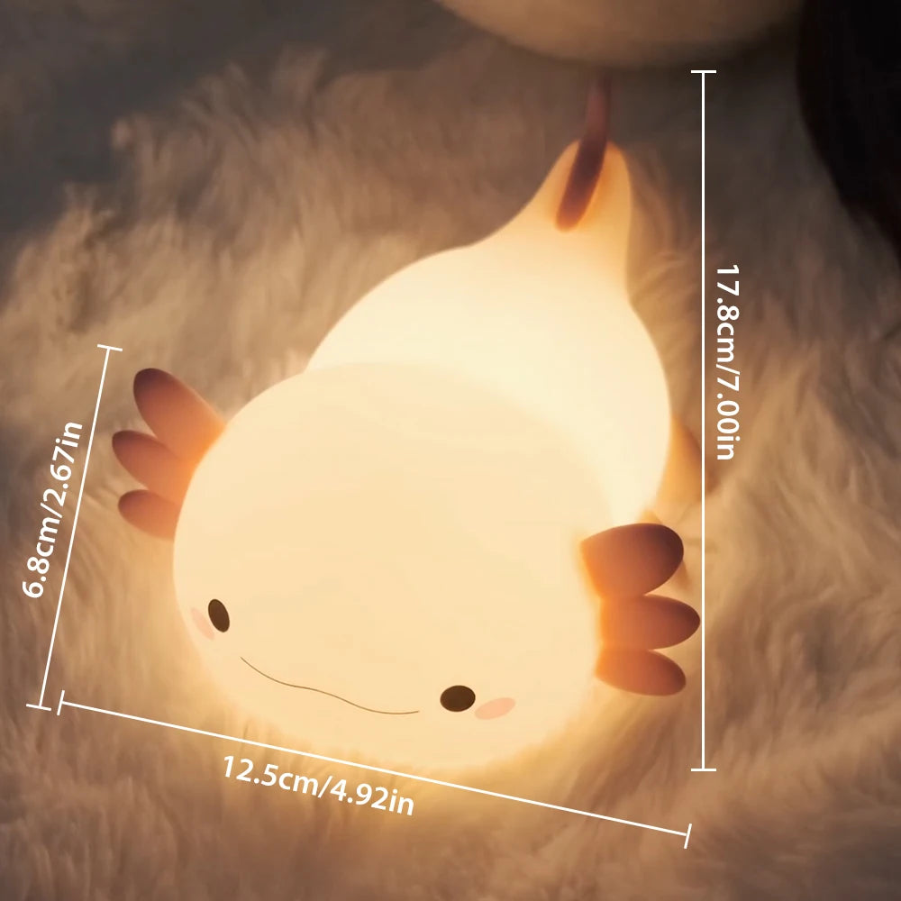 Veilleuse Bébé - Axolotl Intensité Réglable