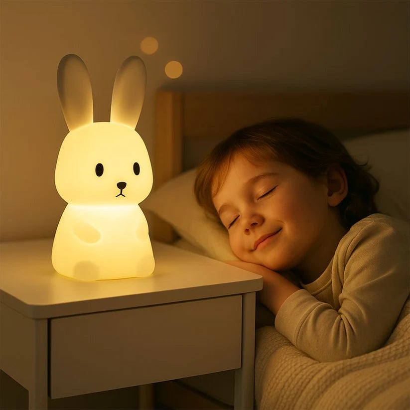 Veilleuse Bébé - Lapin Multicolore
