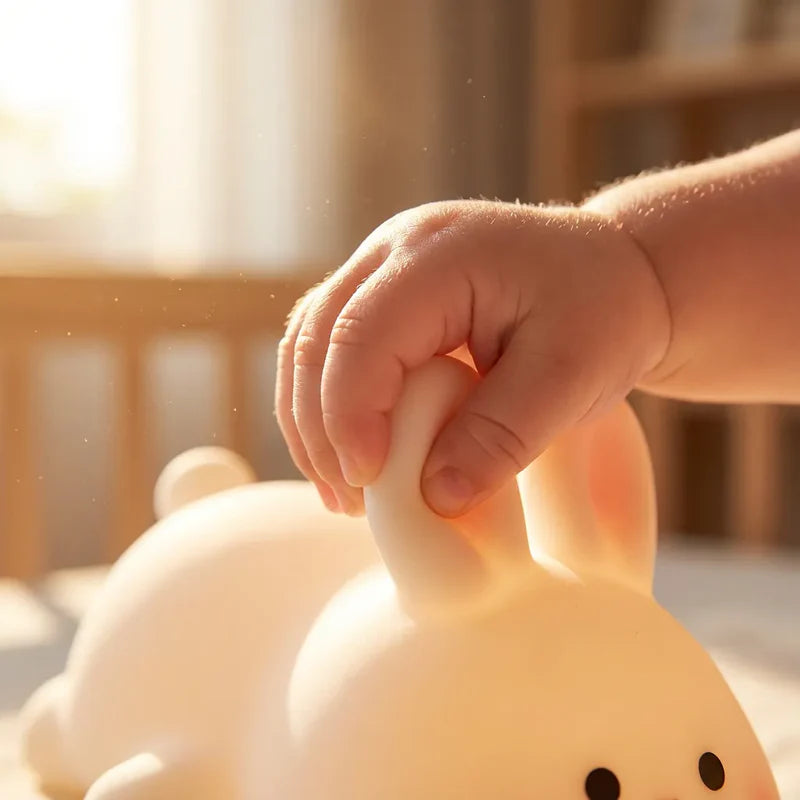 Veilleuse Lapin Lumineuse Blanc Chaud