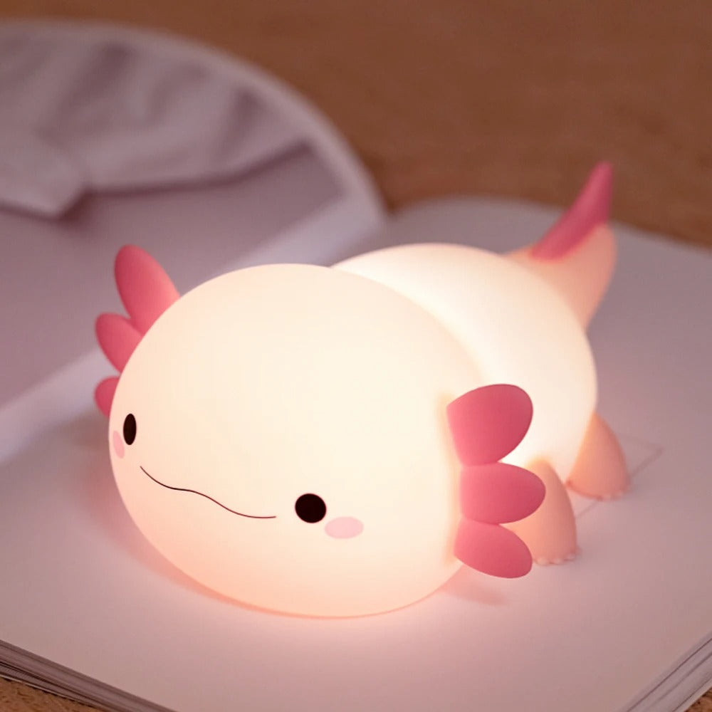 Veilleuse Bébé - Axolotl Intensité Réglable