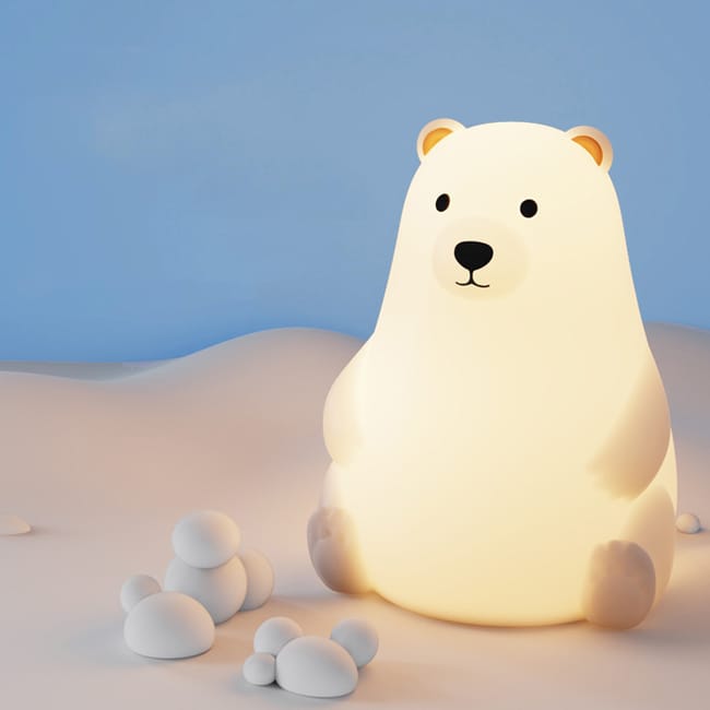 Veilleuse Bébé - Ours Polaire Lumière Douce