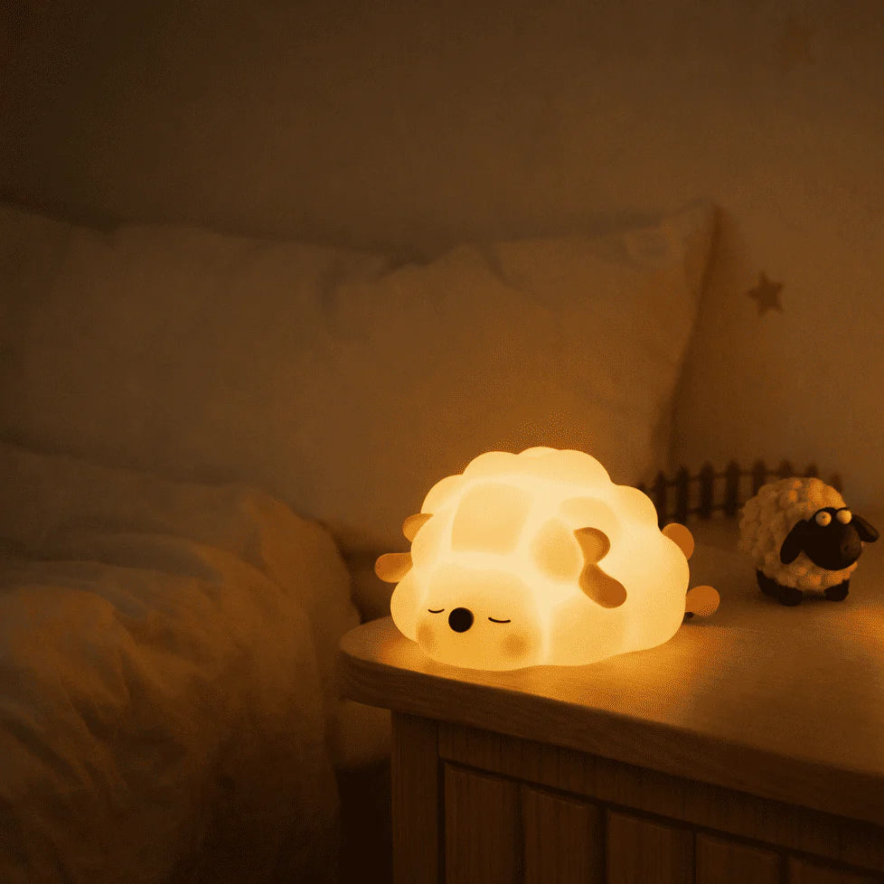 Veilleuse Bébé - Mouton Blanc Chaud